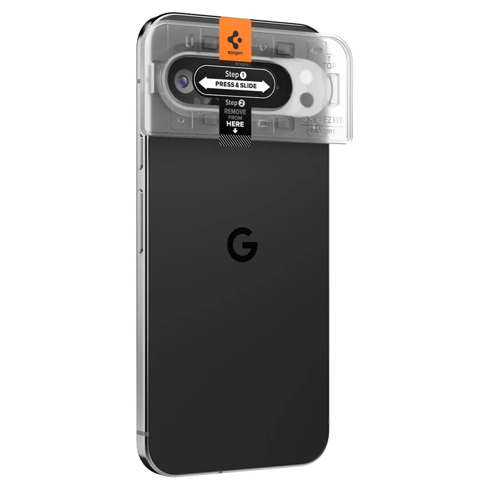 SPIGEN OPTIK.TR EZ FIT CAMERA PROTECTOR 2-PACK GOOGLE PIXEL 9 PRO XL CRYSTAL CLEAR (AGL08446) - Image 3